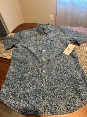 RVCA short sleeve button-down shirt NWT